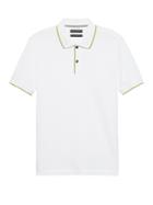 Banana Republic Mens Slim Luxury-touch Texture Polo Shirt Optic White Size Xs