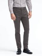 Banana Republic Mens Fulton Skinny Rapid Movement Chino - Charcoal