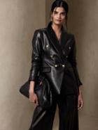 Leather Captain's Blazer