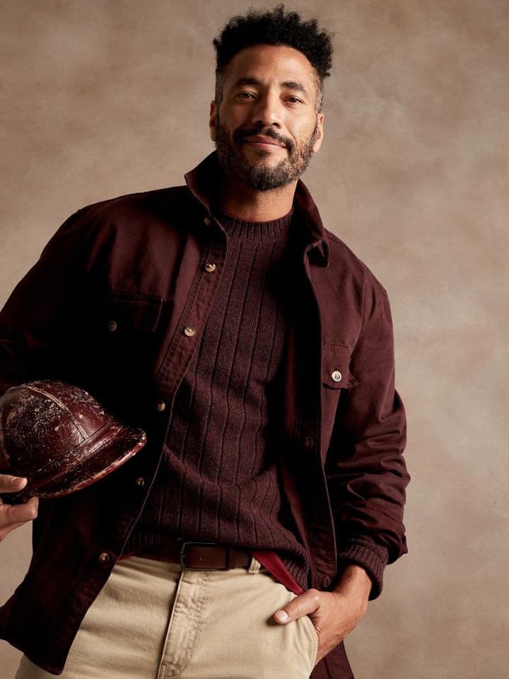 Italian Wool-blend Crew-neck Sweater