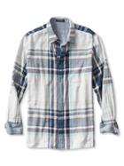 Banana Republic Mens Camden Fit Reversible Plaid Shirt Size L Tall - Navy