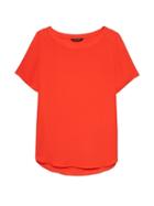 Banana Republic Womens Petite High-low Hem Top Bright Red Size Xs