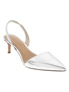 Banana Republic Womens Hedy Slingback Pump Size 10 - Silver