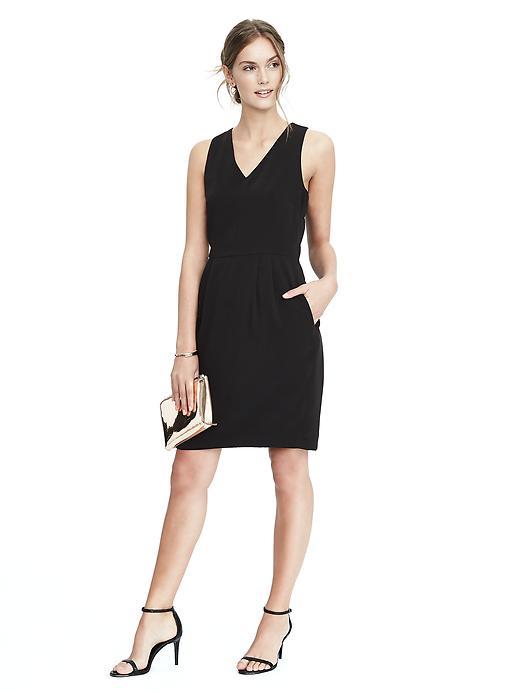 Banana Republic Womens Bow Back Dress - Black