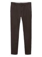 Banana Republic Mens Mason Athletic Tapered Rapid Movement Chino Pant Deep Brown Size 32w