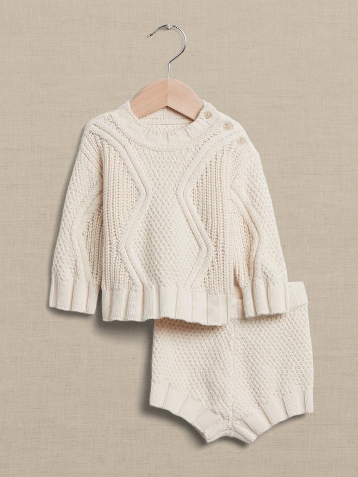 Tavati Sweater & Short Set For Baby