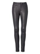 Banana Republic Womens Ag Jeans   Leather Farrah Hi-rise Skinny Jean Pure Navy Size 26