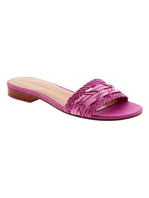 Banana Republic Ohana Slide Sandal Size 10 - Fuchsia Woven