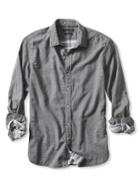 Banana Republic Mens Camden Fit Double Face Shirt Size L Tall - Urban Gray