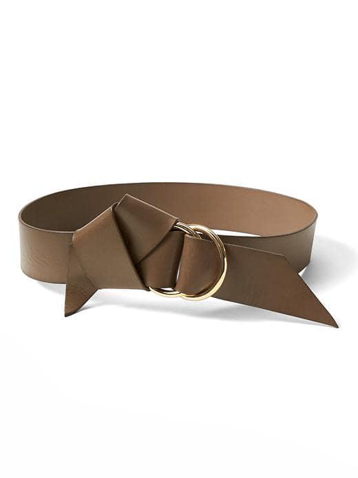 Banana Republic Womens Fixed Knot Belt - Olive