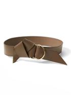 Banana Republic Womens Fixed Knot Belt - Olive