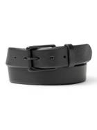 Banana Republic Mens Matte Leather Belt Black Size 38