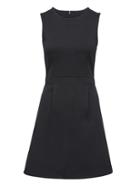Banana Republic Womens Contrast Stitch Fit-and-flare Dress Black Size 10