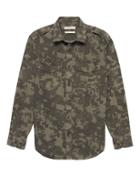 Banana Republic Mens Heritage Camo Shirt Jacket Juniper Green Size Xs