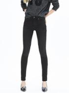 Banana Republic Womens Black High Waist Skinny Jean Size 0 Regular - Black