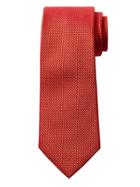Banana Republic Mens Textured Gridsilk Nanotex Tie Orange Size One Size