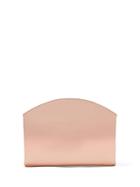 Banana Republic Womens Metallic Inverted Half-moon Pouch Rose Gold Size One Size