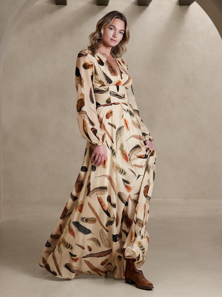 Marta Cotton-silk Maxi Dress