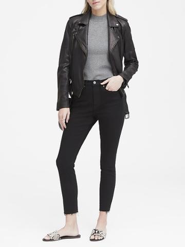 Banana Republic High-rise Skinny-fit Fade-resistant Ankle Jean