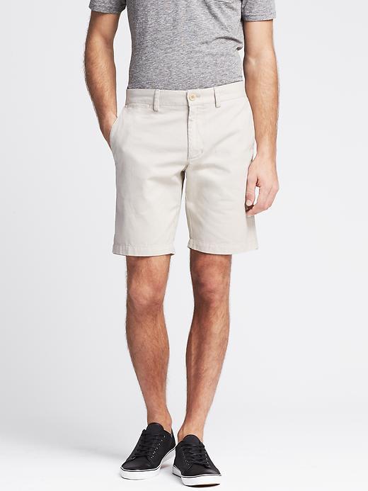 Banana Republic Aiden Slim Cotton Short Size 30w - Sandstone