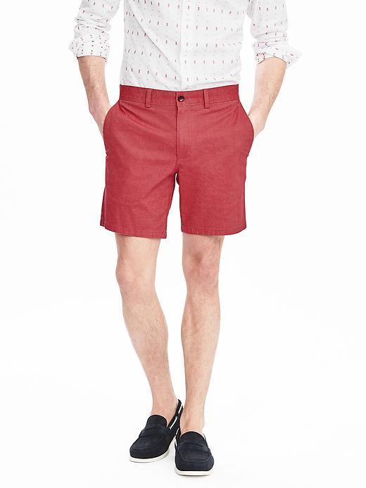 Banana Republic Mens Aiden Twill Club Short Size 28w - Red