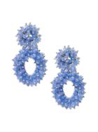 Banana Republic Womens Pastel Cluster Statement Earring Fresh Air Blue Size One Size