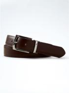 Banana Republic Mens Reversible Leather Belt - Brown/black