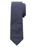 Banana Republic Mens Monogram Italian Geo Cotton Tie Size One Size - Navy