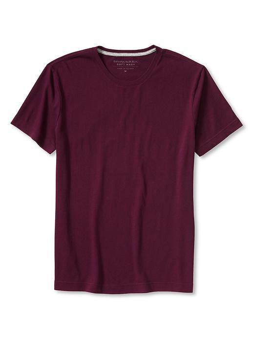 Banana Republic Mens Soft Wash Tee Size L Tall - Secret Plum