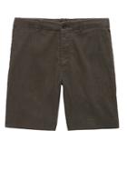 Banana Republic Mens 9 Stretch-cotton Aiden Slim Palm Print Short Java Brown Size 44w