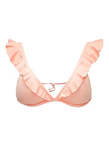 Banana Republic Eberjey   So Solid Grayson Ruffle Bikini Top