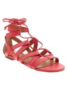 Banana Republic Telly Lace Up Sandal Size 10 - Fire Coral