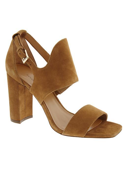 Banana Republic Blyss Heeled Sandal Size 10 - Nutmeg