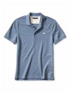 Banana Republic Mens Slim Signature Pique Polo Size L Tall - Gray Blue