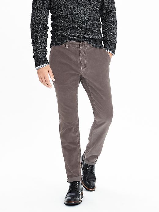Banana Republic Mens Emerson Cord Chino Size 32w 36l Tall - Gray