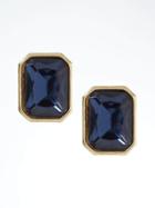 Banana Republic Womens Geo Sapphire Stud Earring - Sapphire Blue