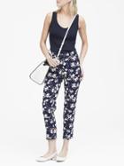Banana Republic Petite Avery Straight-fit Floral Ankle Pant