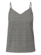 Banana Republic Womens Plaid Essential Cami - Black & White