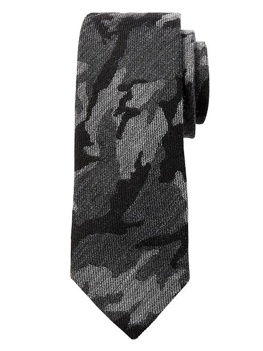 Banana Republic Mens Br X Kevin Love   Camo Nanotex Tie Black Size One Size