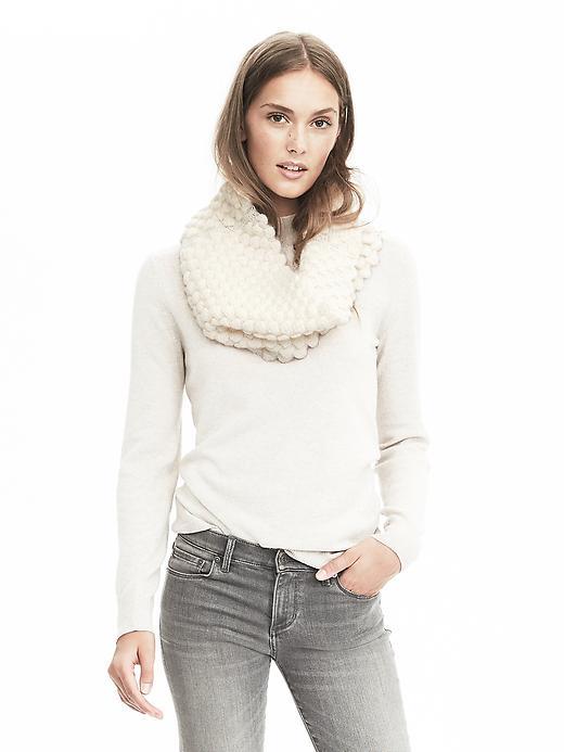 Banana Republic Popcorn Texture Snood - Cream