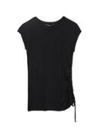 Banana Republic Womens Stretch-modal Drawstring Side Tunic Black Size M