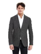 Banana Republic Mens Heritage Jacquard Blazer Size 36 Regular - Black Jacquard