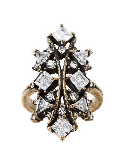 Banana Republic Chandelier Ring Size 5 - Brass