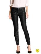 Banana Republic Womens Factory Sloan Fit Faux Leather Legging Size 4 - Black