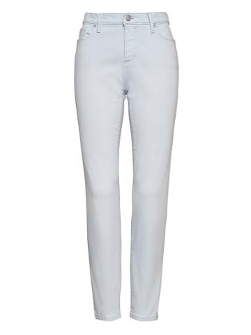 Banana Republic Womens Skinny Color Wash Ankle Jean Light Blue Size 35