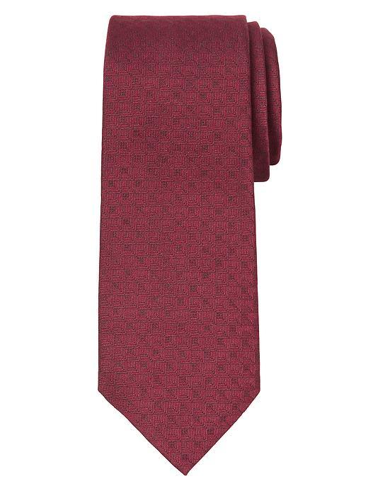 Banana Republic Mens Diamonds Tie Size One Size - Red