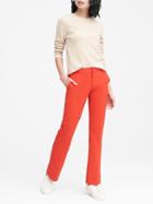 Banana Republic Womens Logan Trouser-fit Machine-washable Italian Wool Blend Pant Ultra Red Size 0