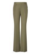 Banana Republic Womens Petite Logan Trouser-fit Bi-stretch Pant Olive Size 12