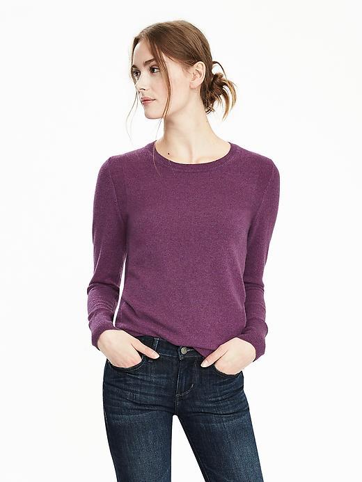 Banana Republic Womens Todd &amp; Duncan Cashmere Crew Pullover Size S - Mulberry