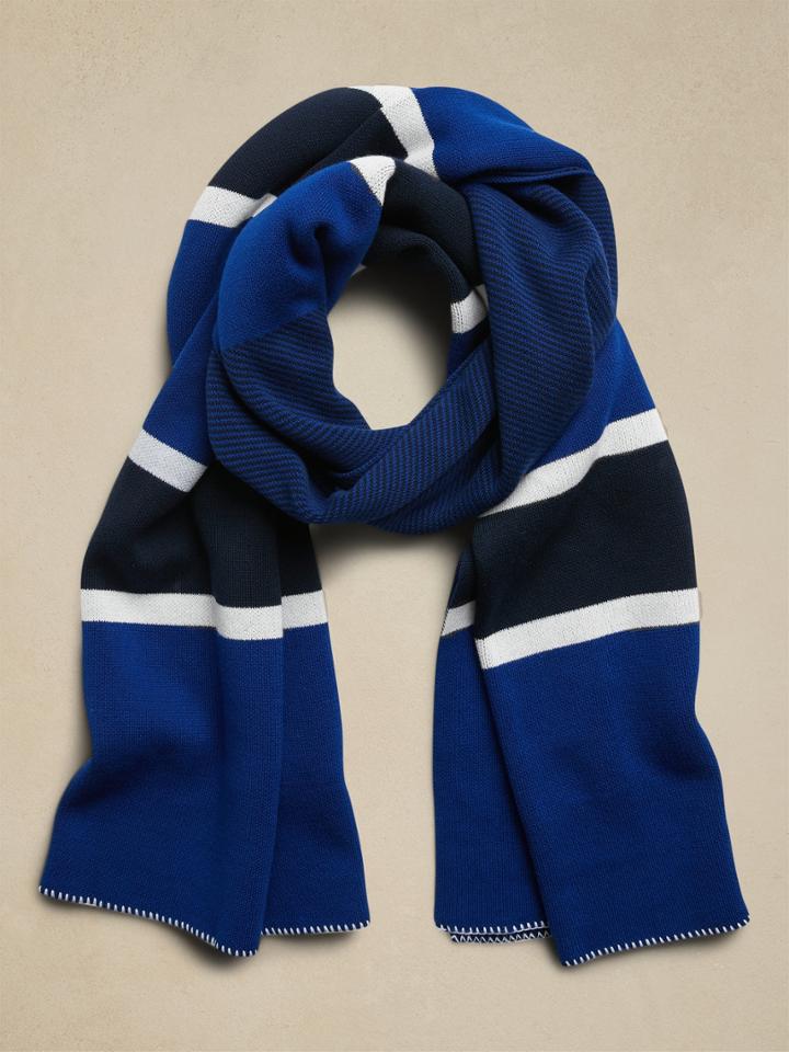 Rugby Stripe Blanket Scarf